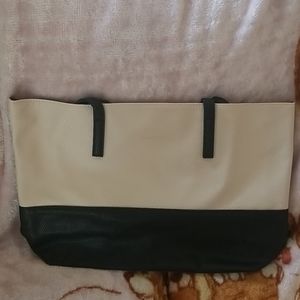 Cream and Black Color Mary Kay Hand Bag